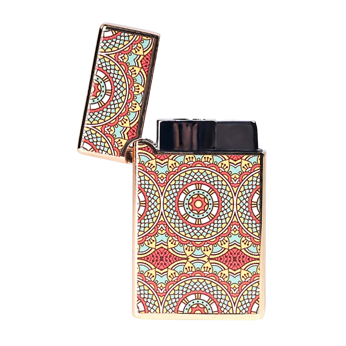 First Dot Mandala Art Luxury Windproof Lighter Gift for Men - Pocket Lighter