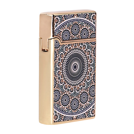 First Dot Mandala Art Luxury Windproof Lighter Gift for Men - Pocket Lighter