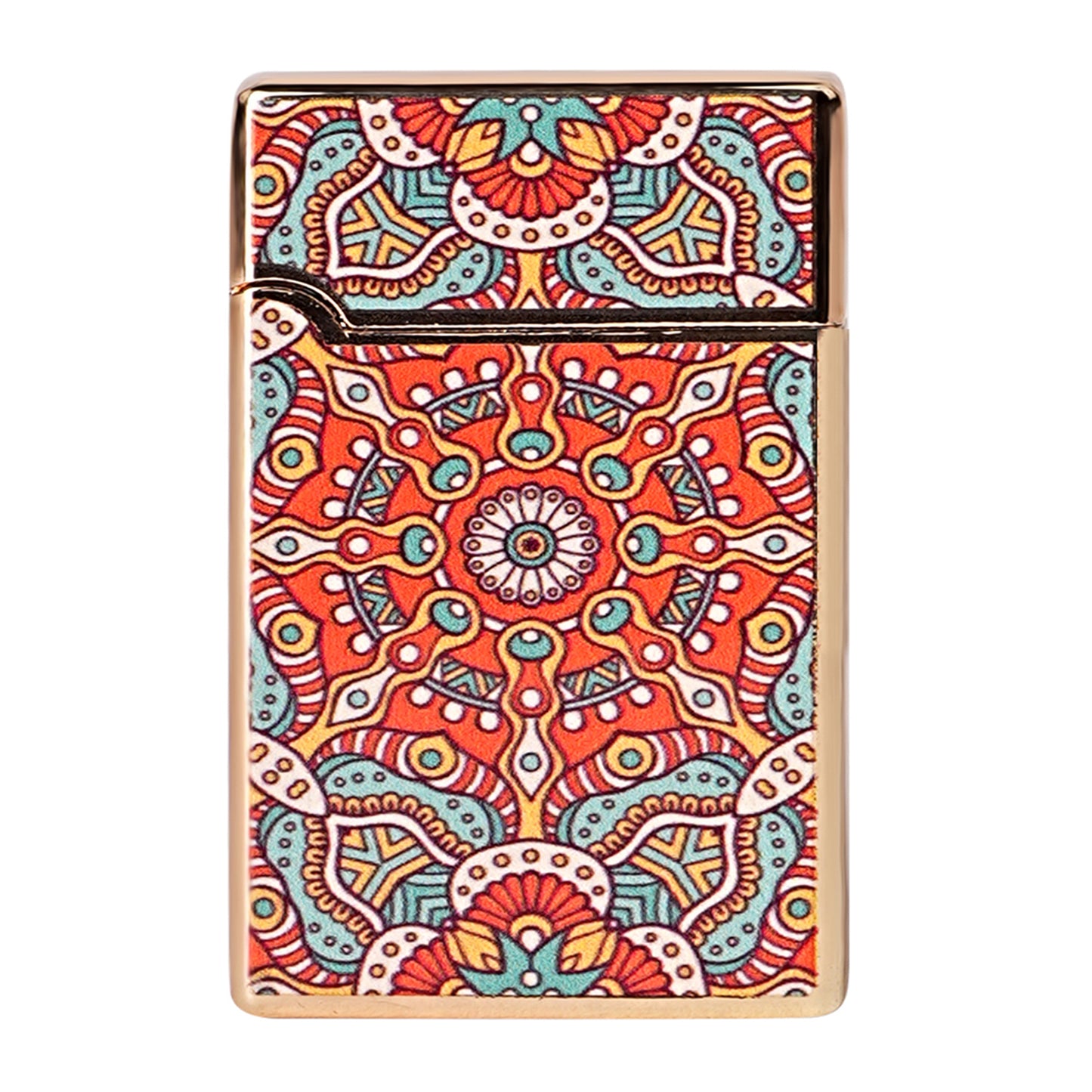 First Dot Mandala Art Luxury Windproof Lighter Gift for Men - Pocket Lighter