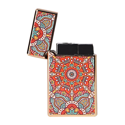 First Dot Mandala Art Luxury Windproof Lighter Gift for Men - Pocket Lighter