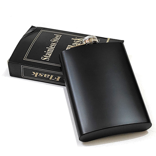 Premium Black Pocket Stainless Steel Hip Flask – Gift for Men | First Dot