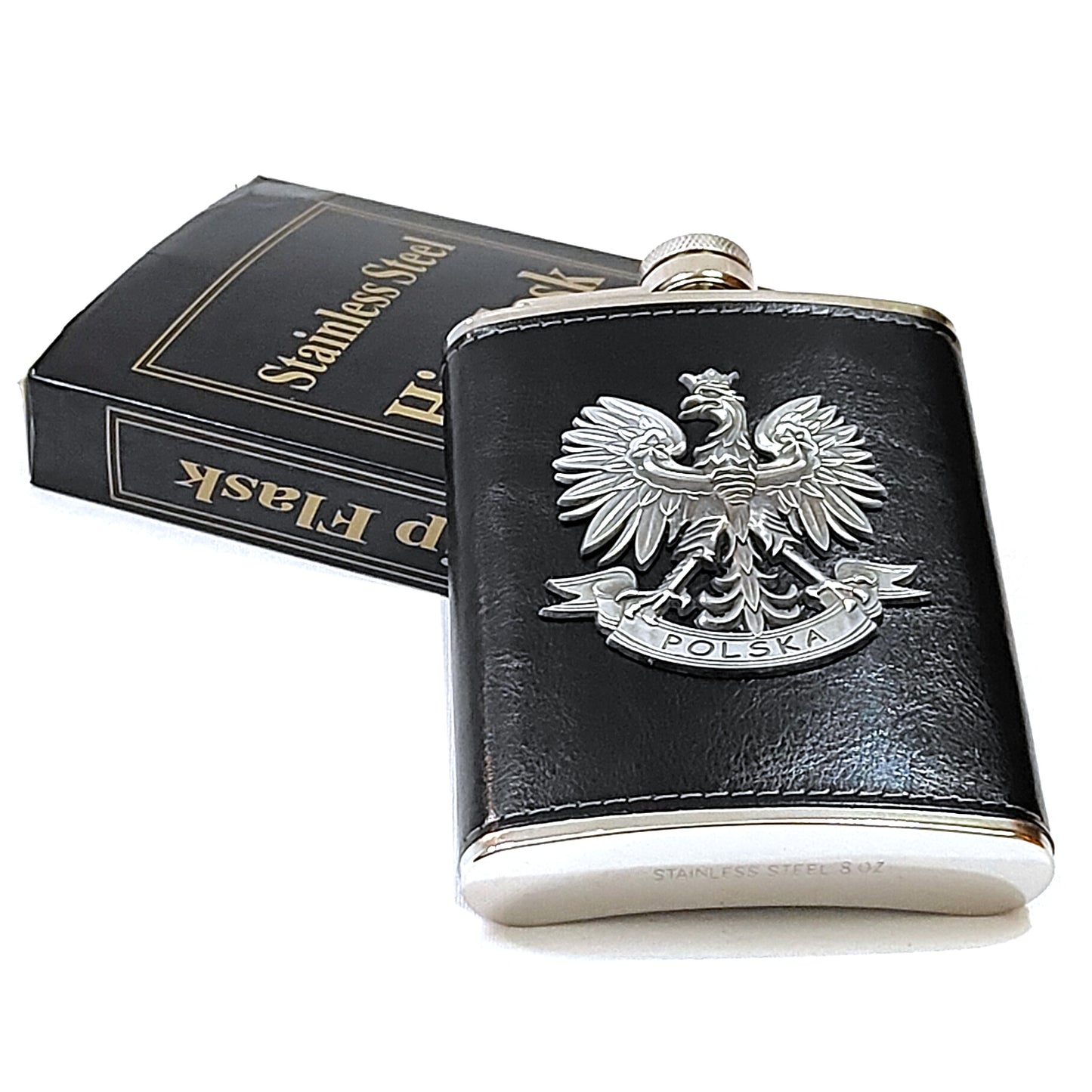 Poland Polish Eagle Premium Pocket Stainless Steel Hip Flask – Gift for Men | First Dot