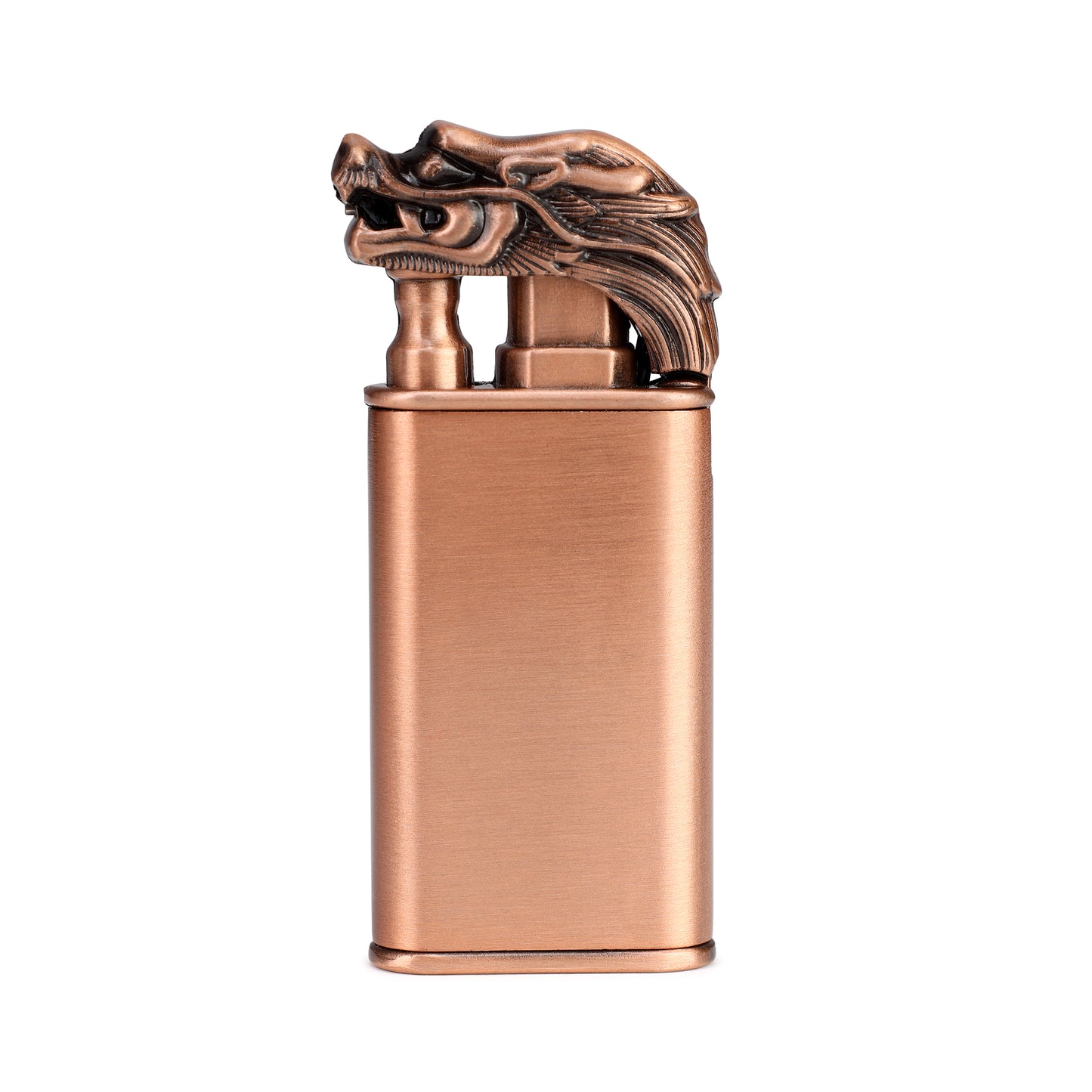 First Dot Dragon Double Flame Luxury Windproof Lighter Gift for Men - Pocket Lighter