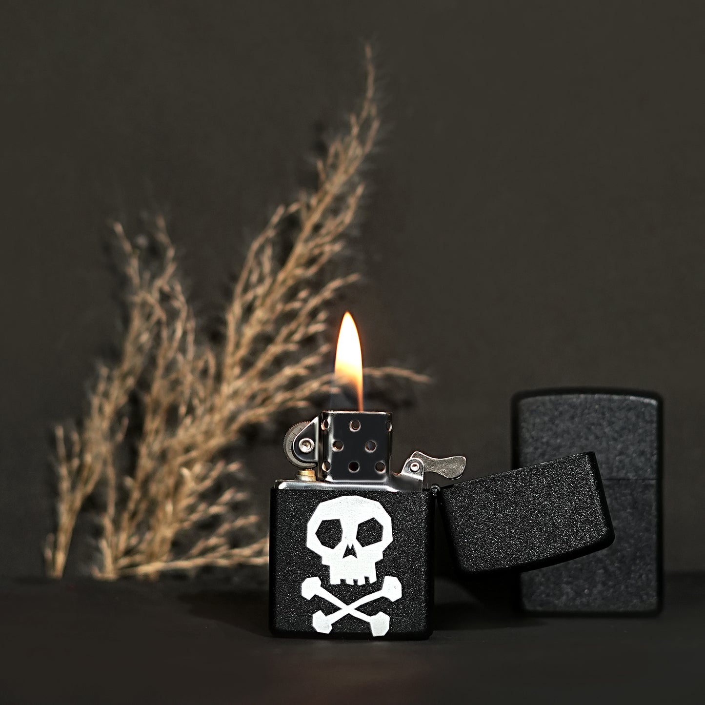 First Dot Death Note Skull Luxury Windproof Lighter Gift for Men - Pocket Lighter