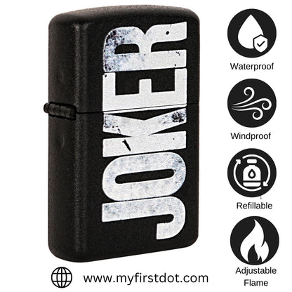 First Dot Joker Luxury Windproof Lighter Gift for Men - Pocket Lighter