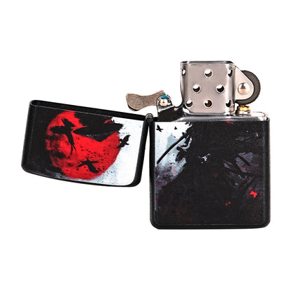 First Dot Samurai Warrior Luxury Windproof Lighter Gift for Men - Pocket Lighter