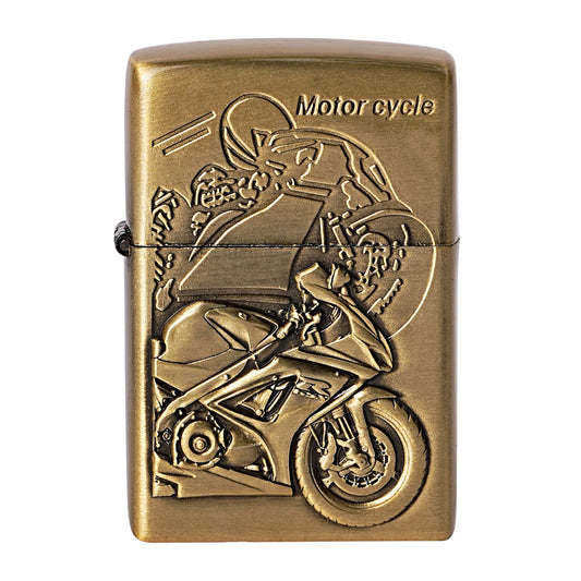 First Dot Yamaha R15 V4 Bike Embossed Luxury Windproof Lighter Gift for Men - Pocket Lighter