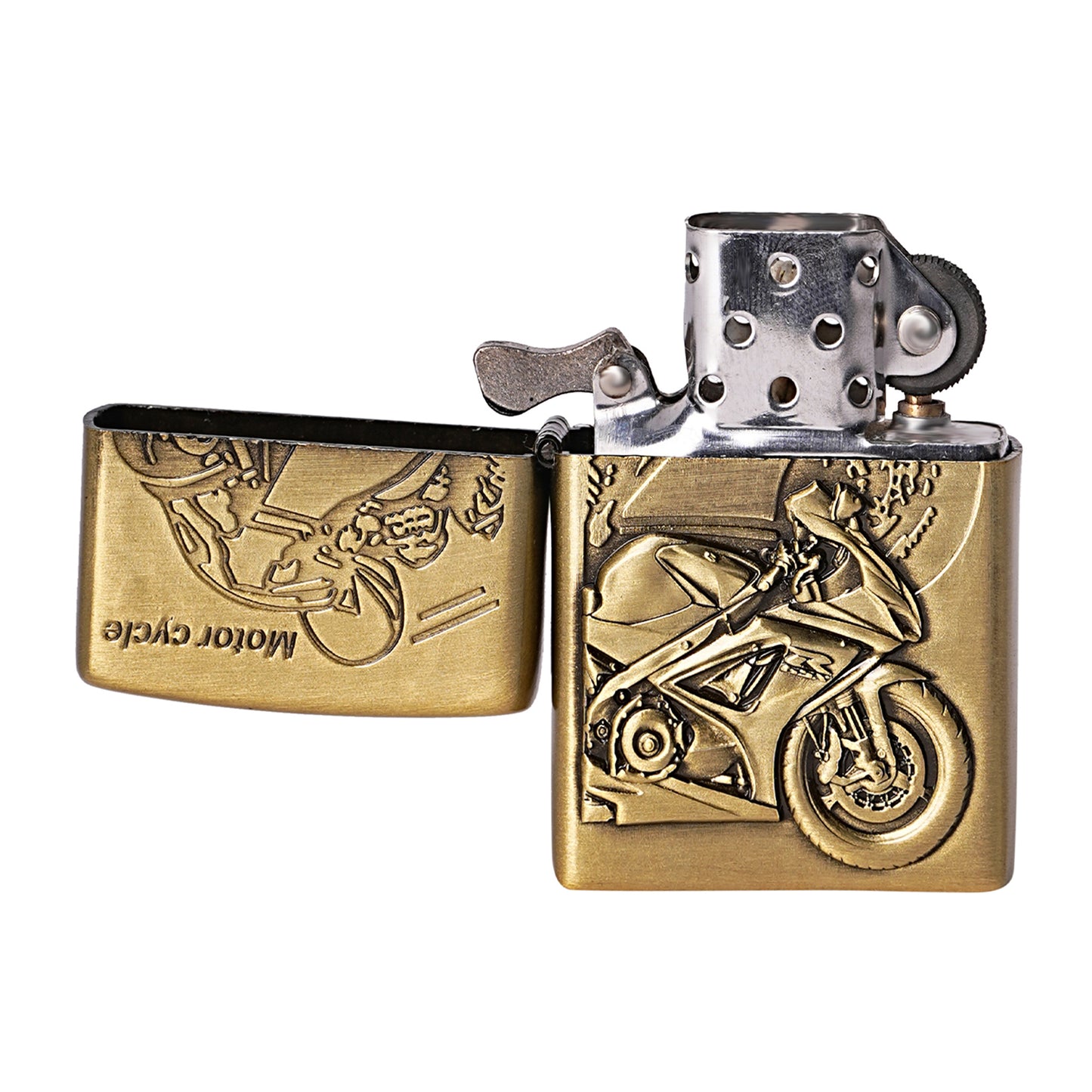 First Dot Yamaha R15 V4 Bike Embossed Luxury Windproof Lighter Gift for Men - Pocket Lighter