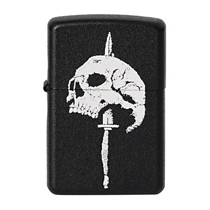 First Dot Skull Sword Luxury Windproof Lighter Gift for Men - Pocket Lighter