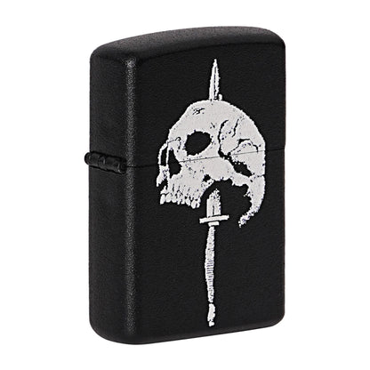 First Dot Skull Sword Luxury Windproof Lighter Gift for Men - Pocket Lighter