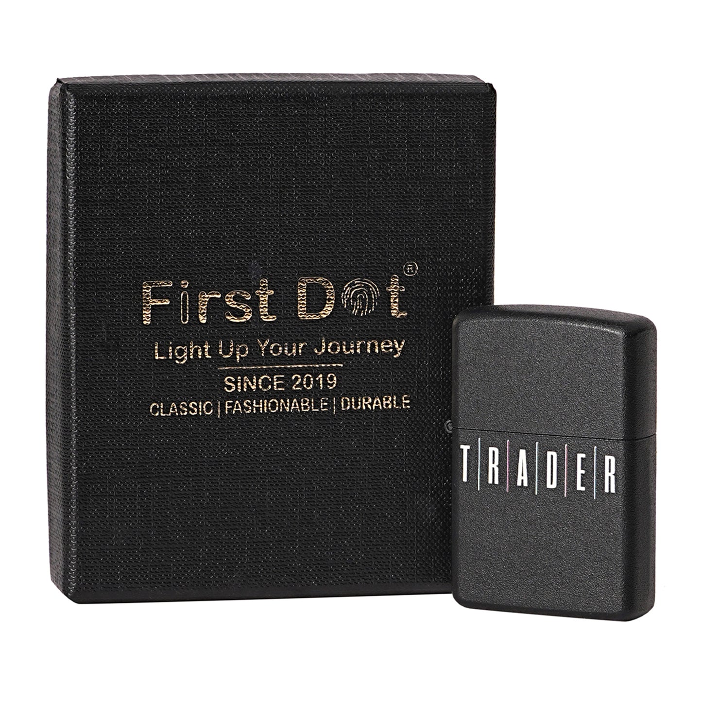 First Dot Trade Luxury Windproof Lighter Gift for Men - Pocket Lighter