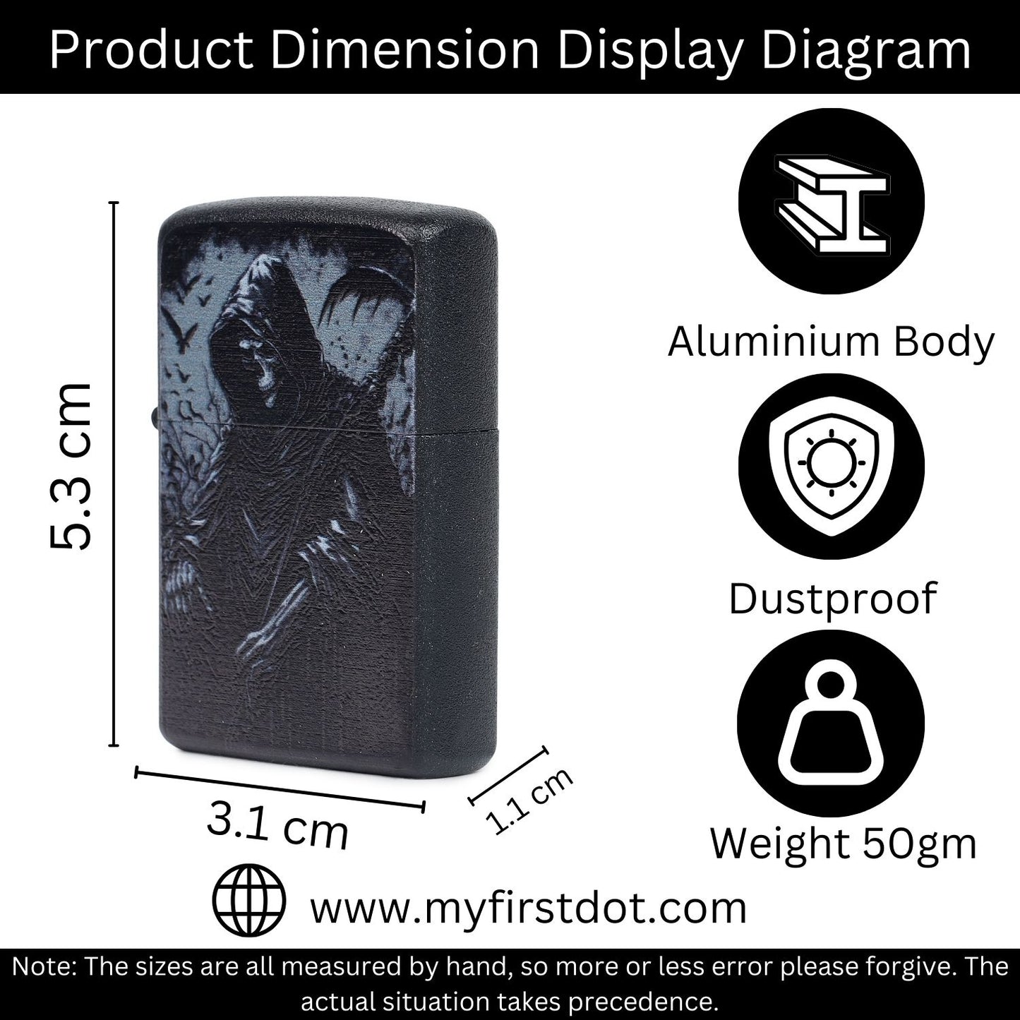 Forest Deathly Windproof Lighter Gift for Men Pocket Lighter | First Dot