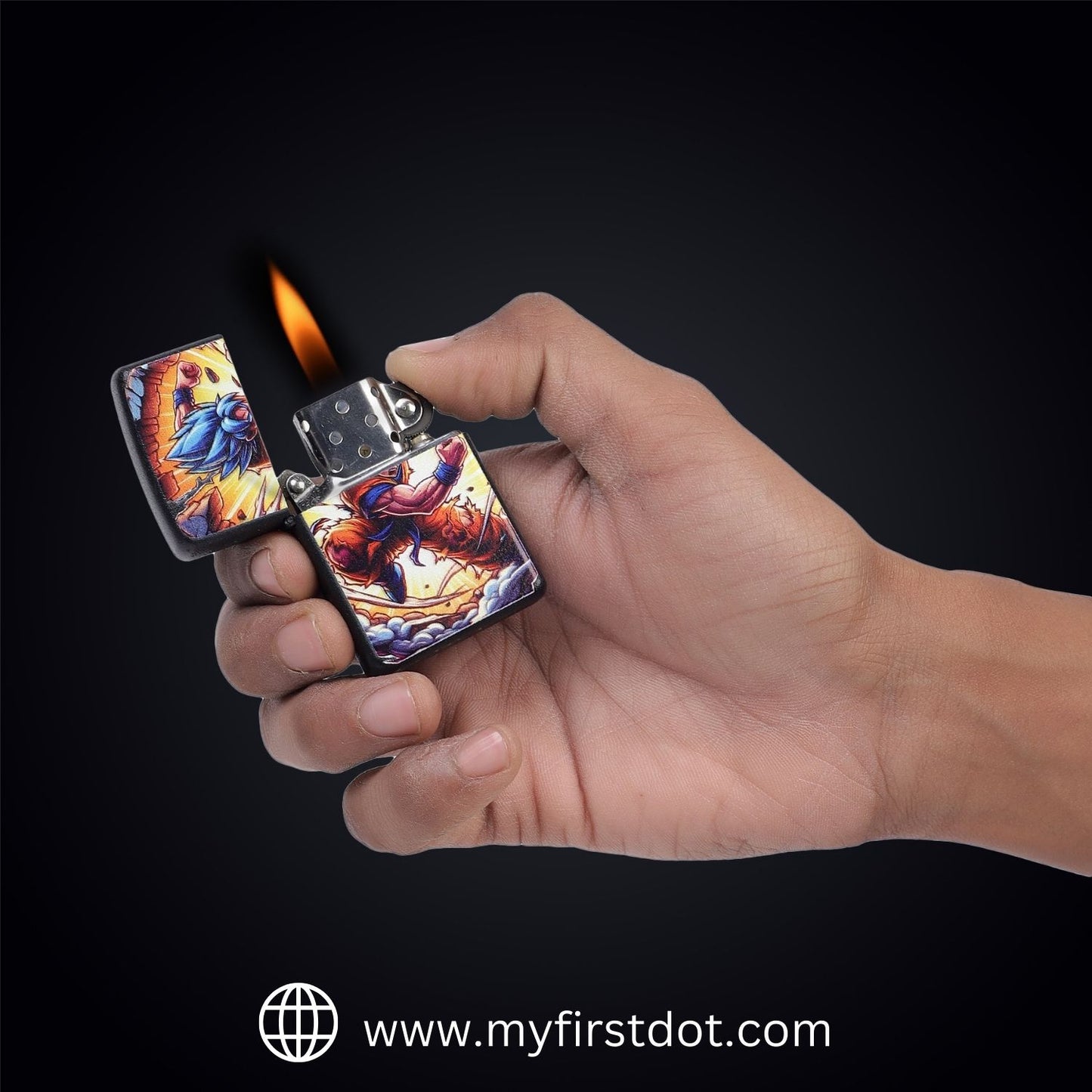 Legend Goku Windproof Lighter Gift for Men Pocket Lighter | First Dot