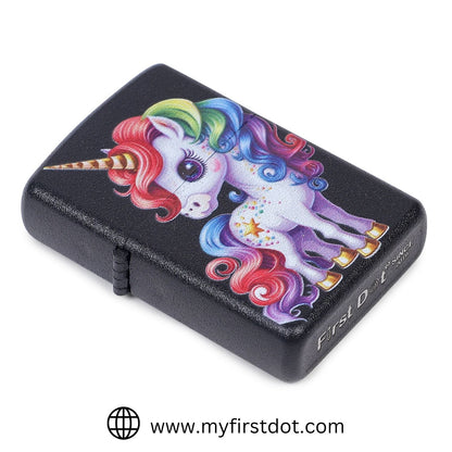 Rainbow Unicorn Windproof Lighter Gift for Men Pocket Lighter | First Dot