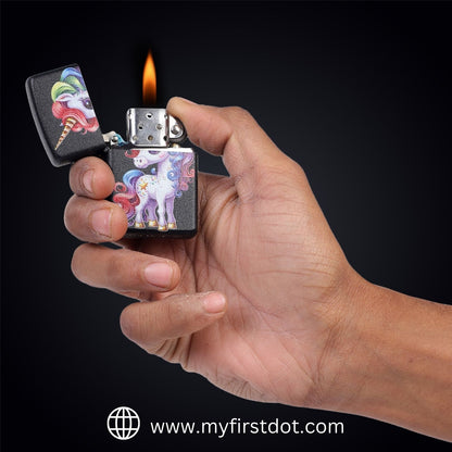 Rainbow Unicorn Windproof Lighter Gift for Men Pocket Lighter | First Dot