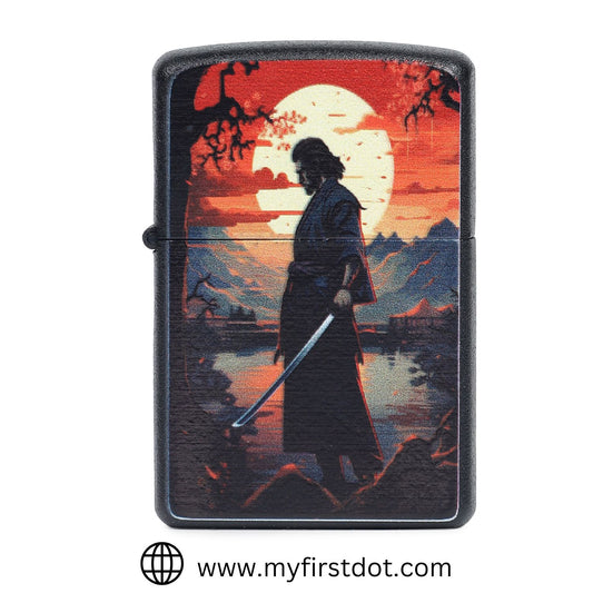 Sun Walking Samurai Windproof Lighter Gift for Men Pocket Lighter | First Dot