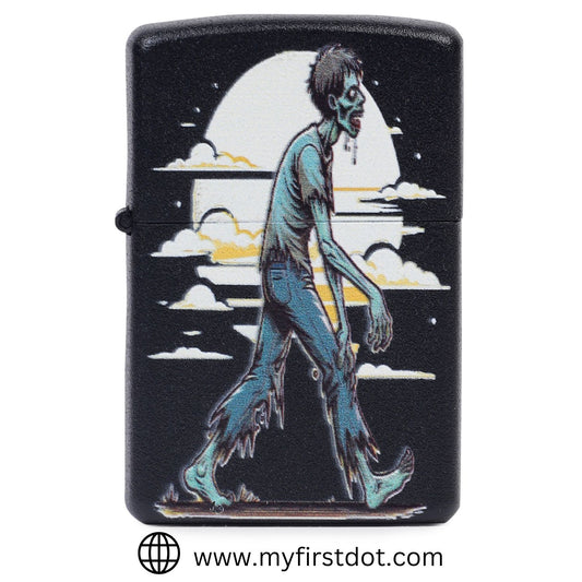 Zombie Walk Windproof Lighter Gift for Men Pocket Lighter | First Dot